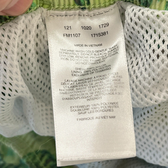 Columbia Swim Shorts Mens Small Green Super Backcast Water Lined Pockets Hybrid - Picture 3 of 11